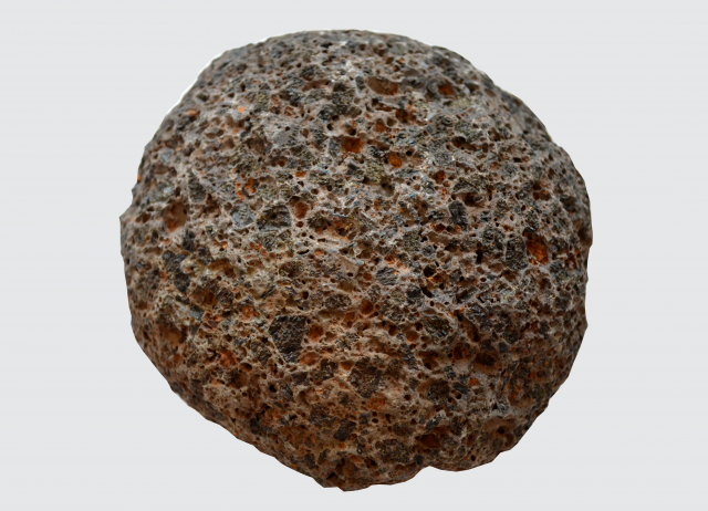 Ankaramita (basalto ankaramitítico). Roca efusiva. Candelaria, Tenerife.