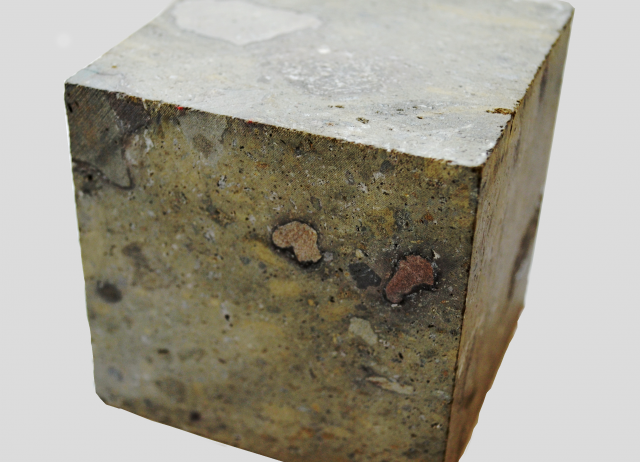 Ignimbrita soldada. Roca explosiva. Arucas, Gran Canaria.