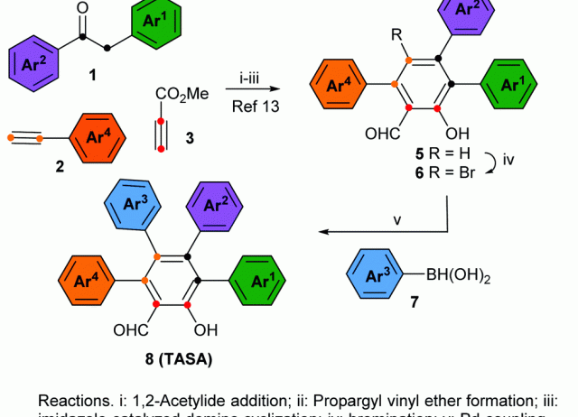 tetraarylsalicylaldehydes