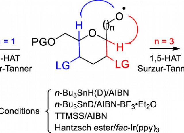 1,5-Hydrogen Atom Transfer/Surzur–Tanner Rearrangement: A Radical Cascade Approach for the Synthesis of 1,6-Dioxaspiro[4.5]decane and 6,8-Dioxabicyclo[3.2.1]octane Scaffolds in Carbohydrate Systems