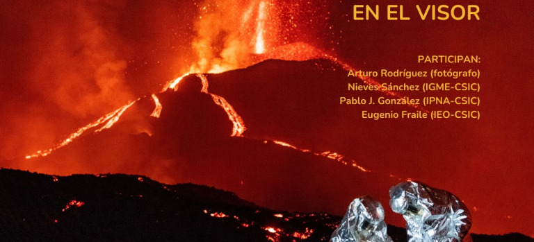 Cartel cuadrado coloquio Fotografiar un volcán